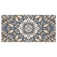 Flower Art Decorative Mandala Pattern Ornamental Banner And Sign 4  X 2  by Ravend