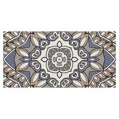 Flower Art Decorative Mandala Pattern Ornamental Banner And Sign 6  X 3  by Ravend