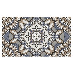 Flower Art Decorative Mandala Pattern Ornamental Banner And Sign 7  X 4  by Ravend