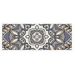 Flower Art Decorative Mandala Pattern Ornamental Banner And Sign 8  X 3  by Ravend