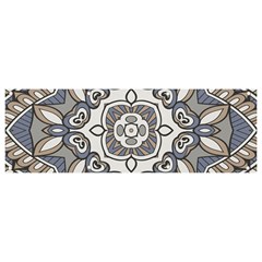 Flower Art Decorative Mandala Pattern Ornamental Banner And Sign 9  X 3  by Ravend