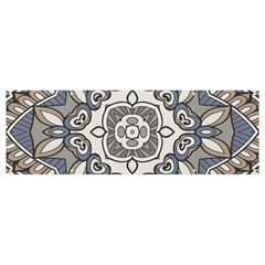 Flower Art Decorative Mandala Pattern Ornamental Banner And Sign 12  X 4 