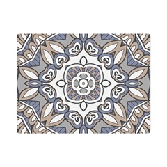 Flower Art Decorative Mandala Pattern Ornamental One Side Premium Plush Fleece Blanket (mini)