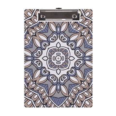 Flower Art Decorative Mandala Pattern Ornamental A5 Acrylic Clipboard by Ravend