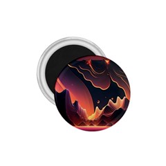 Fire Flame Burn Hot Heat Light Burning Orange 1 75  Magnets by Ravend