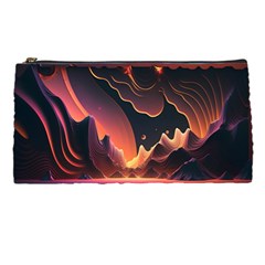 Fire Flame Burn Hot Heat Light Burning Orange Pencil Case by Ravend