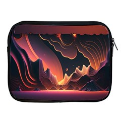 Fire Flame Burn Hot Heat Light Burning Orange Apple Ipad 2/3/4 Zipper Cases by Ravend