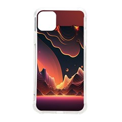 Fire Flame Burn Hot Heat Light Burning Orange Iphone 11 Pro Max 6 5 Inch Tpu Uv Print Case by Ravend