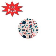 Shapes Pattern  1  Mini Magnets (100 Pack)  by Sobalvarro