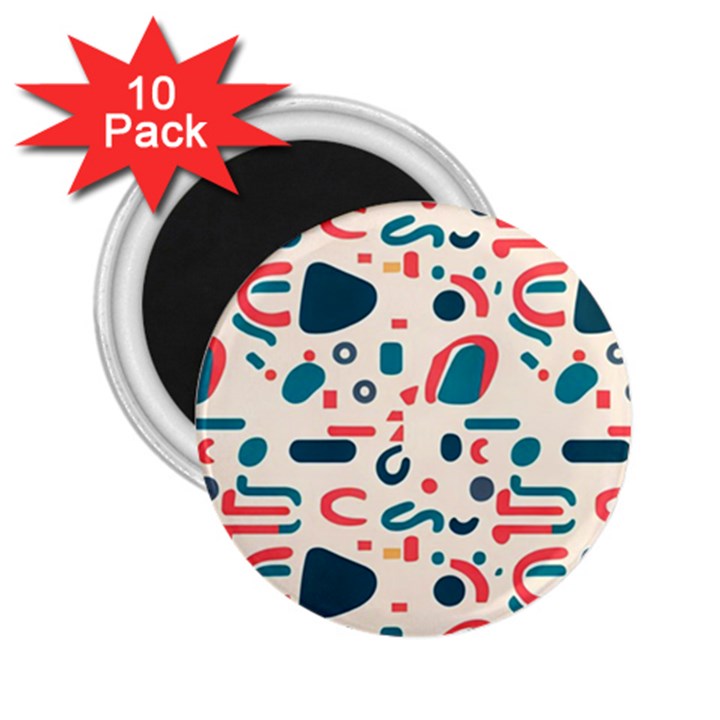 Shapes Pattern  2.25  Magnets (10 pack) 