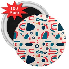 Shapes Pattern  3  Magnets (100 Pack) by Sobalvarro