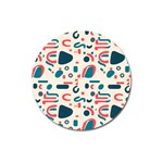 Shapes Pattern  Magnet 3  (Round) Front