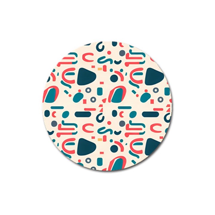 Shapes Pattern  Magnet 3  (Round)