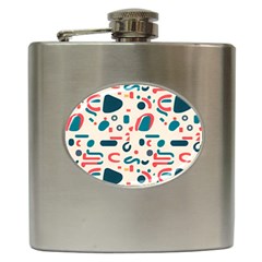 Shapes Pattern  Hip Flask (6 Oz) by Sobalvarro