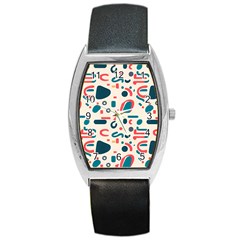 Shapes Pattern  Barrel Style Metal Watch by Sobalvarro