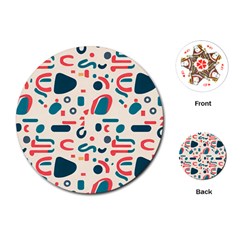 Shapes Pattern  Playing Cards Single Design (round)