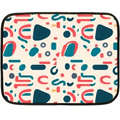 Shapes Pattern  One Side Fleece Blanket (mini) by Sobalvarro