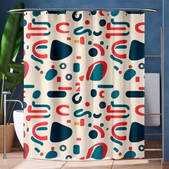 Shapes Pattern  Shower Curtain 60  X 72  (medium)  by Sobalvarro