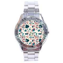 Shapes Pattern  Stainless Steel Analogue Watch by Sobalvarro