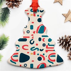 Shapes Pattern  Christmas Tree Ornament (two Sides) by Sobalvarro