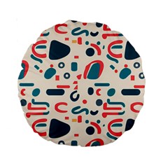 Shapes Pattern  Standard 15  Premium Round Cushions by Sobalvarro