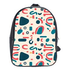 Shapes Pattern  School Bag (xl) by Sobalvarro