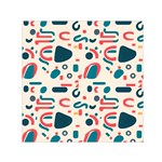 Shapes Pattern  Square Satin Scarf (30  x 30 ) Front