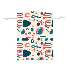 Shapes Pattern  Lightweight Drawstring Pouch (m) by Sobalvarro