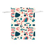 Shapes Pattern  Lightweight Drawstring Pouch (L) Front