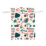 Shapes Pattern  Lightweight Drawstring Pouch (L) Back