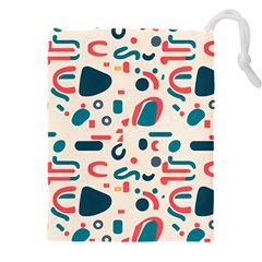 Shapes Pattern  Drawstring Pouch (4xl) by Sobalvarro