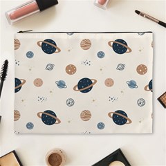 Space Planets Art Pattern Design Wallpaper Cosmetic Bag (xl) by Ravend