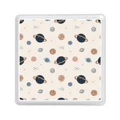 Space Planets Art Pattern Design Wallpaper Memory Card Reader (square) by Ravend