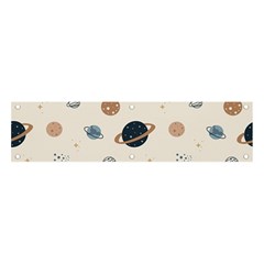 Space Planets Art Pattern Design Wallpaper Banner And Sign 4  X 1  by Ravend