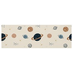 Space Planets Art Pattern Design Wallpaper Banner And Sign 9  X 3  by Ravend