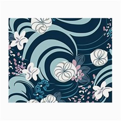 Flowers Pattern Floral Ocean Abstract Digital Art Small Glasses Cloth by Ravend