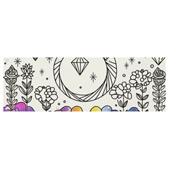 Rainbow Fun Cute Minimal Doodle Drawing Banner And Sign 9  X 3  by Ravend