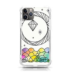 Rainbow Fun Cute Minimal Doodle Drawing Iphone 11 Pro 5 8 Inch Tpu Uv Print Case by Ravend