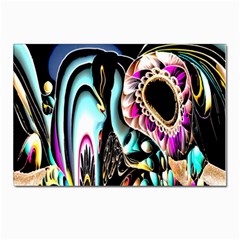 Garden Flower Nature Digital Art Abstract Postcards 5  X 7  (pkg Of 10)