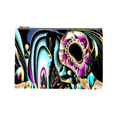 Garden Flower Nature Digital Art Abstract Cosmetic Bag (Large)