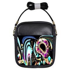 Garden Flower Nature Digital Art Abstract Girls Sling Bag