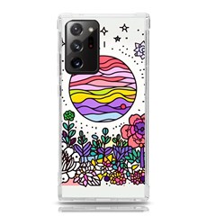 Rainbow Fun Cute Minimal Doodle Drawing Unique Samsung Galaxy Note 20 Ultra Tpu Uv Case by Ravend