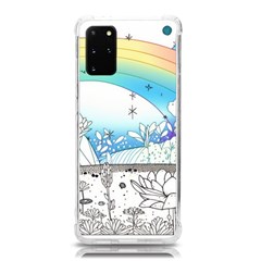 Rainbow Fun Cute Minimal Doodle Drawing Arts Samsung Galaxy S20plus 6 7 Inch Tpu Uv Case by Ravend