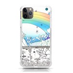 Rainbow Fun Cute Minimal Doodle Drawing Arts iPhone 11 Pro Max 6.5 Inch TPU UV Print Case Front