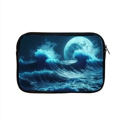 Moonlight High Tide Storm Tsunami Waves Ocean Sea Apple Macbook Pro 15  Zipper Case by Ravend