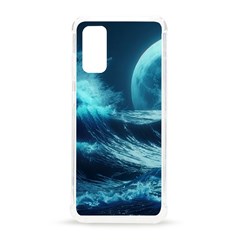 Moonlight High Tide Storm Tsunami Waves Ocean Sea Samsung Galaxy S20 6 2 Inch Tpu Uv Case by Ravend