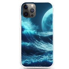 Moonlight High Tide Storm Tsunami Waves Ocean Sea Iphone 12 Pro Max Tpu Uv Print Case by Ravend