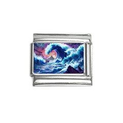 Storm Tsunami Waves Ocean Sea Nautical Nature Italian Charm (9mm) by Ravend