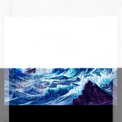 Storm Tsunami Waves Ocean Sea Nautical Nature Rectangular Jigsaw Puzzl