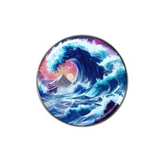 Storm Tsunami Waves Ocean Sea Nautical Nature Hat Clip Ball Marker (4 pack)